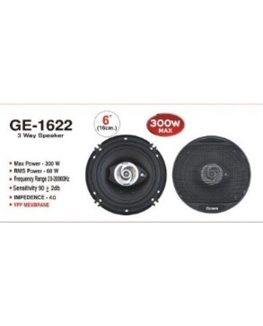 GENON 6 Inch 300 Watt 3way Speaker | GE 1622